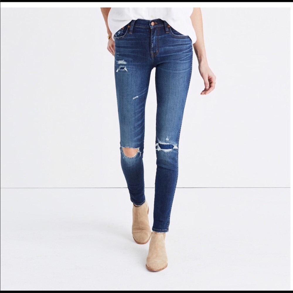 Madewell 9” high riser skinny skinny jeans size 27